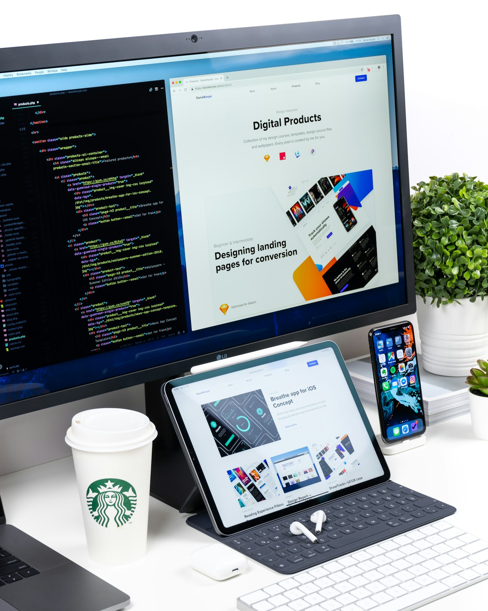 AI-generated landing pages for marketing